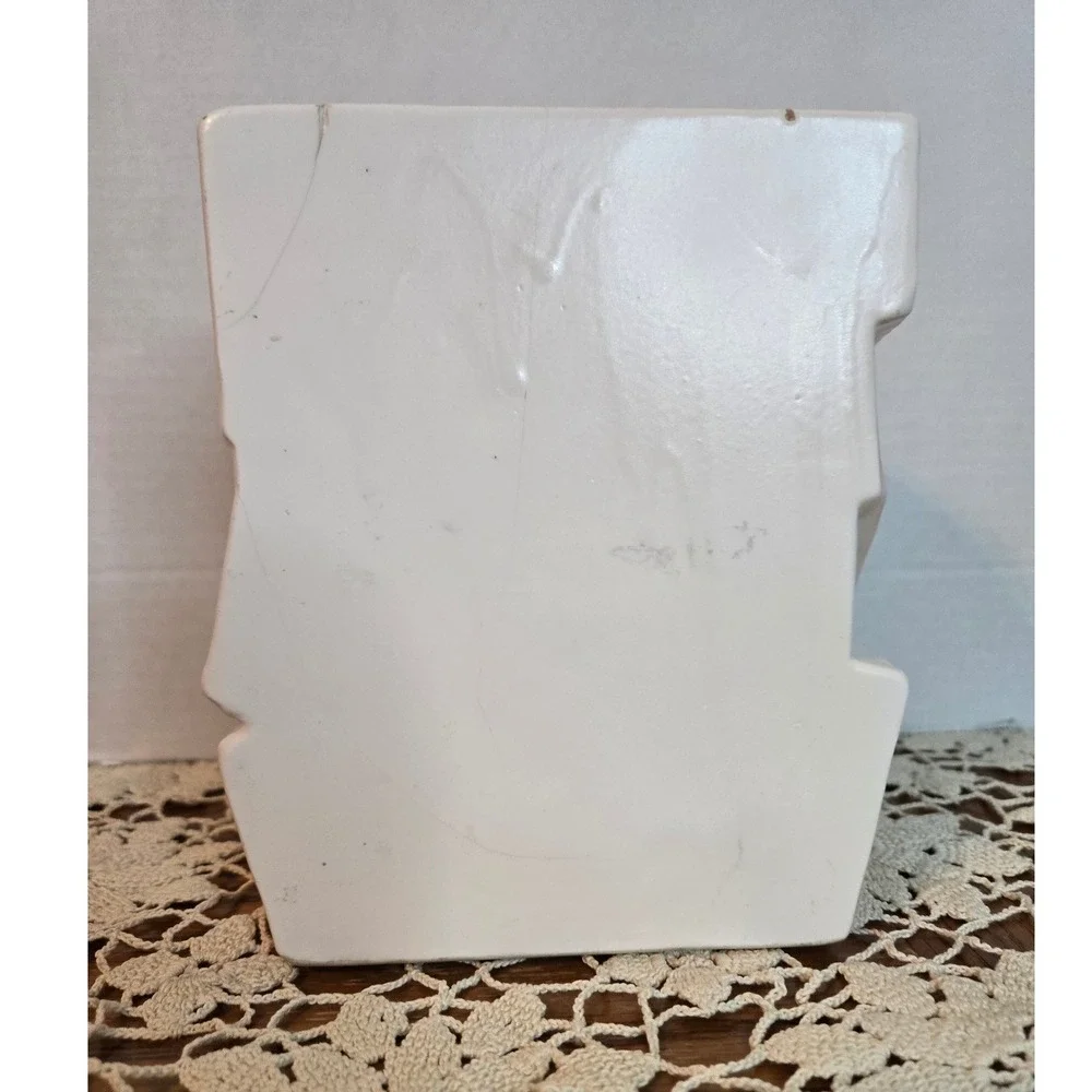 Vintage Baby Bear Planter Nursery Decor Blue White‎ ABC Blocks Unbranded
